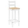 Taburetes altos 2 uds madera maciza de pino blanco de vidaXL, muebles para cocinas y comedores - Ref: Foro24-4005695, Precio:...