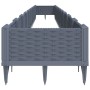 Jardinera con clavijas PP azul gris 362,5x42,5x28,5 cm de vidaXL, Maceteros y jardineras - Ref: Foro24-368024, Precio: 91,63 ...