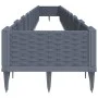 Jardinera con clavijas PP azul gris 362,5x42,5x28,5 cm de vidaXL, Maceteros y jardineras - Ref: Foro24-368024, Precio: 83,50 ...