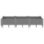 Jardinera con clavijas PP gris claro 125x40x28,5 cm de vidaXL, Maceteros y jardineras - Ref: Foro24-368013, Precio: 47,84 €, ...