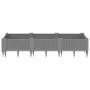 Jardinera con clavijas PP gris claro 125x40x28,5 cm by vidaXL, Pots and planters - Ref: Foro24-368013, Price: 44,20 €, Discou...