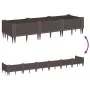Jardinera con clavijas PP marrón 125x40x28,5 cm by vidaXL, Pots and planters - Ref: Foro24-368011, Price: 46,94 €, Discount: %