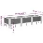 Jardinera con clavijas PP marrón 125x40x28,5 cm by vidaXL, Pots and planters - Ref: Foro24-368011, Price: 46,94 €, Discount: %