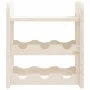 Botellero con tablero superior madera maciza pino 33x25x37 cm by vidaXL, Wine racks - Ref: Foro24-4007554, Price: 18,82 €, Di...