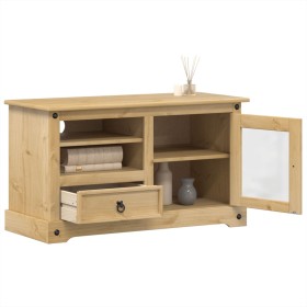 Mueble de TV Corona madera maciza de pino 100x45x58 cm de vidaXL, Muebles TV - Ref: Foro24-4005669, Precio: 165,30 €, Descuen...