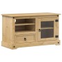 Mueble de TV Corona madera maciza de pino 100x45x58 cm de vidaXL, Muebles TV - Ref: Foro24-4005669, Precio: 165,30 €, Descuen...