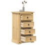 Mesita de noche Corona madera maciza de pino 53x39x84 cm de vidaXL, Mesitas de noche - Ref: Foro24-4005660, Precio: 113,63 €,...