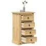 Mesita de noche Corona madera maciza de pino 53x39x84 cm de vidaXL, Mesitas de noche - Ref: Foro24-4005660, Precio: 111,84 €,...
