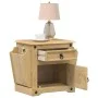Mesita de noche Corona madera maciza de pino 45x35x47,5 cm de vidaXL, Mesitas de noche - Ref: Foro24-4005657, Precio: 73,76 €...