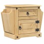Mesita de noche Corona madera maciza de pino 45x35x47,5 cm de vidaXL, Mesitas de noche - Ref: Foro24-4005657, Precio: 76,63 €...