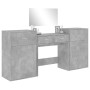 Juego de tocador de 4 piezas madera de ingeniería gris hormigón de vidaXL, Conjuntos de muebles para dormitorios - Ref: Foro2...