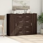 Aparadores 2 uds madera de ingeniería marrón roble 60x31x84 cm de vidaXL, Aparadores - Ref: Foro24-3276594, Precio: 216,75 €,...