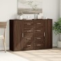 Aparadores 2 uds madera de ingeniería marrón roble 60x31x84 cm de vidaXL, Aparadores - Ref: Foro24-3276594, Precio: 216,75 €,...