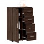 Aparadores 2 uds madera de ingeniería marrón roble 60x31x84 cm de vidaXL, Aparadores - Ref: Foro24-3276594, Precio: 216,75 €,...