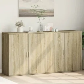 Aparadores 2 uds madera de ingeniería roble Sonoma 79x38x80 cm by vidaXL, Sideboards - Ref: Foro24-3276604, Price: 161,05 €, ...