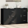 Aparador de madera de ingeniería 2 uds negro 60x31x70 cm de vidaXL, Aparadores - Ref: Foro24-3276554, Precio: 167,63 €, Descu...