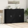Aparadores 2 unidades madera de ingeniería negro 60x31x84 cm de vidaXL, Aparadores - Ref: Foro24-3276568, Precio: 152,30 €, D...