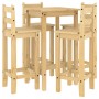 Set de bar 5 piezas madera maciza de pino de vidaXL, muebles para cocinas y comedores - Ref: Foro24-3217069, Precio: 275,59 €...