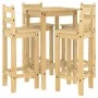 Set de bar 5 piezas madera maciza de pino de vidaXL, muebles para cocinas y comedores - Ref: Foro24-3217069, Precio: 271,15 €...
