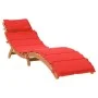 Tumbonas con cojines 2 uds madera maciza de acacia rojo de vidaXL, Tumbonas - Ref: Foro24-3214837, Precio: 331,16 €, Descuent...