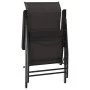 Sillas de jardín plegables 8 uds ratán sintético negro café de vidaXL, Sillas de jardín - Ref: Foro24-3270612, Precio: 504,22...