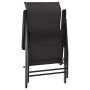 Sillas de jardín plegables 8 uds ratán sintético negro café de vidaXL, Sillas de jardín - Ref: Foro24-3270612, Precio: 510,96...