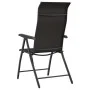 Sillas de jardín plegables 8 uds ratán sintético negro café de vidaXL, Sillas de jardín - Ref: Foro24-3270612, Precio: 504,22...