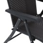 Sillas de jardín plegables 8 uds ratán sintético negro café de vidaXL, Sillas de jardín - Ref: Foro24-3270612, Precio: 510,96...