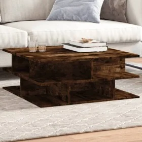 Mesa de centro madera de ingeniería roble ahumado 70x70x29 cm de vidaXL, Mesas de centro - Ref: Foro24-840748, Precio: 64,65 ...