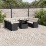 Set de sofás de jardín 10 pzas cojines ratán sintético negro de vidaXL, Conjuntos de jardín - Ref: Foro24-3267476, Precio: 59...
