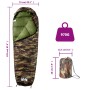 Saco de dormir tipo momia de camping para adultos 3 estaciones de vidaXL, Sacos de dormir - Ref: Foro24-94509, Precio: 30,36 ...