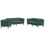 Juego de sofás 3 piezas terciopelo verde oscuro de vidaXL, Sofás - Ref: Foro24-3209211, Precio: 746,38 €, Descuento: %
