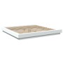Estructura cama y luces LED madera ingeniería blanca 200x200 cm de vidaXL, Camas y somieres - Ref: Foro24-3281070, Precio: 20...