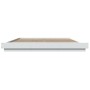 Estructura cama y luces LED madera ingeniería blanca 200x200 cm de vidaXL, Camas y somieres - Ref: Foro24-3281070, Precio: 20...