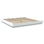 Estructura cama y luces LED madera ingeniería blanca 200x200 cm de vidaXL, Camas y somieres - Ref: Foro24-3281070, Precio: 20...