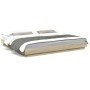 Estructura cama con luces LED madera roble Sonoma 180x200 cm de vidaXL, Camas y somieres - Ref: Foro24-3281079, Precio: 193,8...