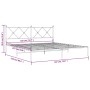 Estructura de cama con cabecero metal negro 183x213 cm de vidaXL, Camas y somieres - Ref: Foro24-376507, Precio: 123,59 €, De...