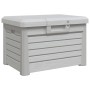 Baúl para cojines polipropileno gris 73x50,5x46,5 cm de vidaXL, Cajas de almacenaje para exteriores - Ref: Foro24-366601, Pre...