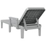 Tumbona ajustable en 4 alturas polipropileno 155,5x57x28 cm de vidaXL, Tumbonas - Ref: Foro24-4008103, Precio: 108,89 €, Desc...