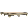 Estructura cama madera ingeniería metal roble Sonoma 180x200 cm de vidaXL, Camas y somieres - Ref: Foro24-3280223, Precio: 12...