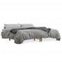 Estructura cama madera ingeniería metal roble Sonoma 180x200 cm de vidaXL, Camas y somieres - Ref: Foro24-3280223, Precio: 12...