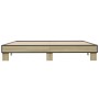 Estructura cama madera ingeniería metal roble Sonoma 180x200 cm de vidaXL, Camas y somieres - Ref: Foro24-3280223, Precio: 12...