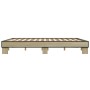 Estructura cama madera ingeniería metal roble Sonoma 180x200 cm de vidaXL, Camas y somieres - Ref: Foro24-3280223, Precio: 12...
