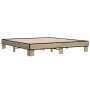 Estructura cama madera ingeniería metal roble Sonoma 180x200 cm de vidaXL, Camas y somieres - Ref: Foro24-3280223, Precio: 12...