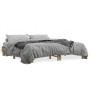 Estructura cama madera ingeniería metal roble Sonoma 160x200 cm de vidaXL, Camas y somieres - Ref: Foro24-3280228, Precio: 12...