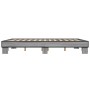 Estructura cama madera ingeniería metal gris Sonoma 150x200 cm de vidaXL, Camas y somieres - Ref: Foro24-3280235, Precio: 126...