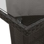 Set de comedor de jardín 9 pzas y cojines ratán sintético negro de vidaXL, Conjuntos de jardín - Ref: Foro24-3262778, Precio:...