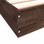 Estructura de cama madera de ingeniería marrón roble 200x200 cm de vidaXL, Camas y somieres - Ref: Foro24-841999, Precio: 99,...