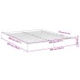 Estructura de cama madera de ingeniería marrón roble 200x200 cm de vidaXL, Camas y somieres - Ref: Foro24-841999, Precio: 99,...