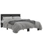 Estructura de cama madera de ingeniería y metal negro 140x190cm de vidaXL, Camas y somieres - Ref: Foro24-3280167, Precio: 14...